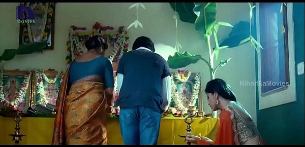  Lakshmi Rai In Red Saree Lawrence And Lakshmi Rai Romantic Kanchana Movie Scenes